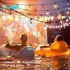 Homevenus Smart Outdoor LED Patio String Lights, 24 Foot, 12 Bulb, Dimmable, Color Changing SY-SL5C03